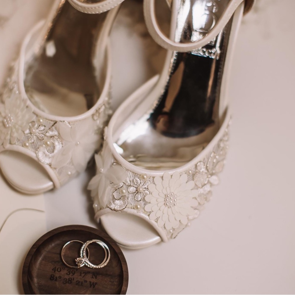 Bridal Heels- Handcrafted with flowers and beads